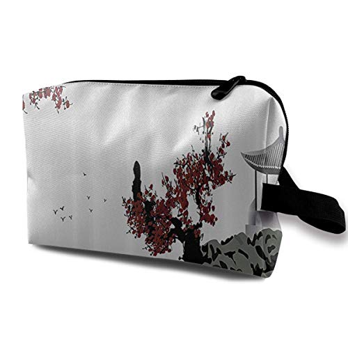 Preisvergleich Produktbild Frauen Reisen Kosmetiktaschen chinesische Kunst Malerei multifunktionale Kultur Make-up Veranstalter Mini Make-up Tasche