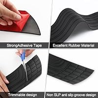 SINGARO Car Rear Bumper Protector, 42inch x3.4inch Car/SUV Universal Rubber Anti-Scratch Trunk Exterior Accessories — image 3