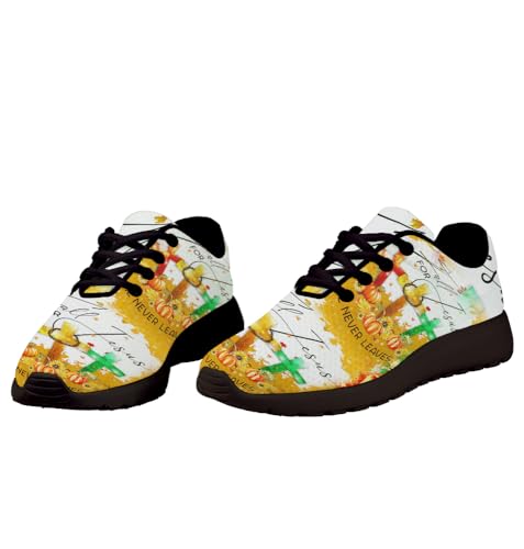 Fall for Jesus He Never Leaves Shoes for Women Men Trail Running Casual Fashion Sneakers Slip-on Tennis Shoes4