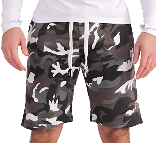 Gennadi Hoppe Berti Bermuda de sport en coton pour homme, Camouflage gris., S Cover