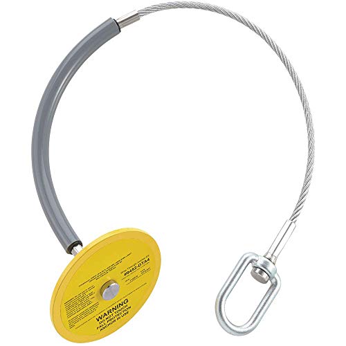 Image of Peakworks Safe, Removable, Reusable, Lightweight, Steel Drop Thru Anchor, Yellow, 12 inch x 8 inch, V8223145