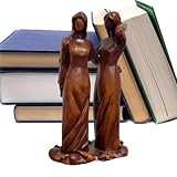 Finition glacis antique : Les figurines de l'amitié arborent une exquise finition glacis antique qui enrichit leur apparence d'une douce chaleur et d'une profondeur subtile. Conçue pour la décoration d'étagère, cette statue en résine sublime le décor d'un bureau à domicile en y introduisant un élément artistique raffiné, en faisant un point focal captivant dans toute pièce où l'esthétique rencontre les besoins pratiques de la décoration.