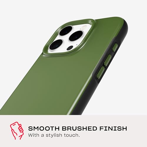 Image of Tech21 EvoDusk for iPhone 16 Pro Compatible with MagSafe - Impact Protection Case 15x Military Standard Tested - in Green /Black