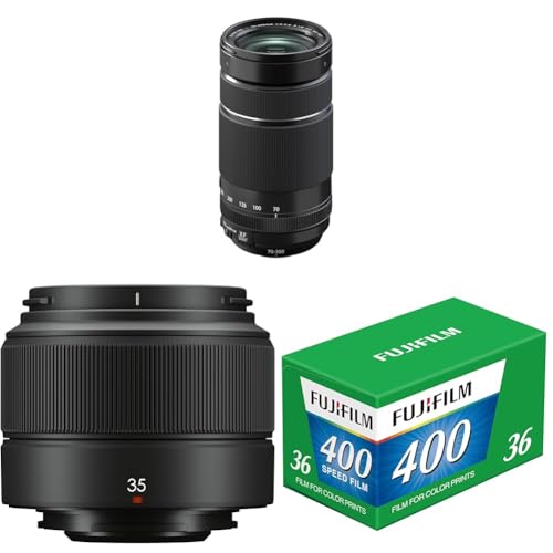 �y�Z�b�g�����z�x�m�t�C����(FUJIFILM) X ���������Y �t�W�m�� 70-300mm XF70-300MMF4-5.6 R LM OIS WR �u���b�N + X ���������Y �t�W�m�� �P�œ_ �W�� �R���p�N�g XC35mm F2 F XC35MMF2