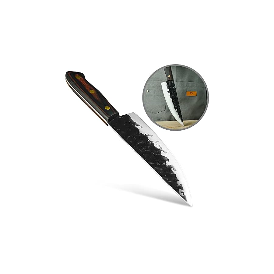 XYJ-FULL-TANG-8-Inch-Professional-Chef-Knife-With-Carry-Sheath-Whetstone-Stainless-Steel-Kitchen-Camping-Knives-For-Slice-Fish-Meat-Cutting XYJ FULL TANG 8 Inch Professional Chef Knife With Carry Sheath &Whetstone Stainless Steel Kitchen Camping Knives For Slice Fish Meat Cutting