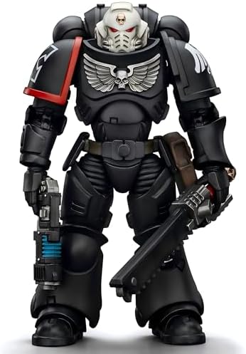 JOYTOY Warhammer 40K Raven Guards Interstellar Warrior Sergeant Ashan 1/18 Scale Collectible Display Model, Articulated Figurine for Collection & Gifts - JT4584 - 4