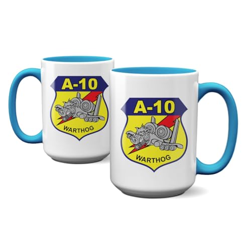 Taza Future of Flight A-10 Thunderbolt II 15oz blanca miniatura 2