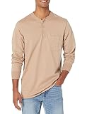 Bulwark FR Męska koszula Bulwark lekka Fr Tagless Henley, Khaki, XL
