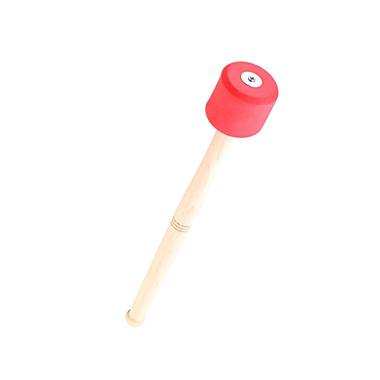Bass Drum Mallet Holz-Schlagzeugstöcke, Bassdrumstöcke for Blasorchester, Musik-Schlagzeugstöcke, Perkussionsstöcke(Red)