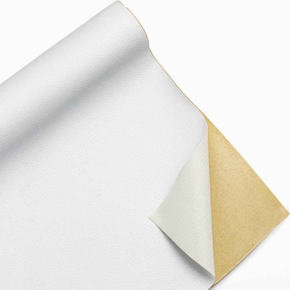 Łatka naprawcza PU do kanap - duża samoprzylepna taśma winylowa do renowacji, zestaw łatek do ponownego tapicerowania nadający się do krojenia(White,76x50 in)