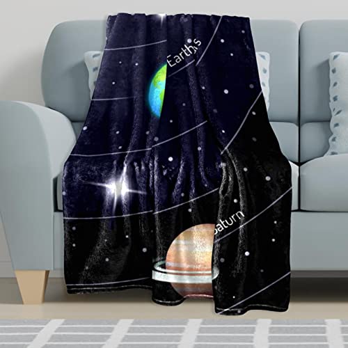 Couverture polaire terre espace pour réchauffer le sol du canapé