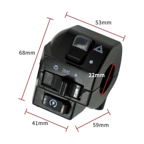 Interrupteur de guidon de moto pour réparer commande de clignotant et bouton klaxon - 7