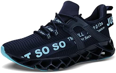 UMYOGO Mens Athletic Walking Shoes Casual Best Slip Running Sneakers Outdoor Sport Shoes Dark Blue