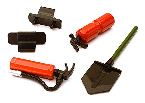 Extincteurs et pelle 1/10 Integy pour RC tout-terrain