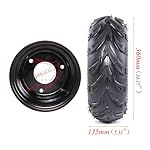 CWTD-Go-Kart-Quad-Trike-Drift-Bike-Rear-Axle-Assembly-with-6-Wheels-Tires-Rims-Brake-System-and-Chain-Sprocket