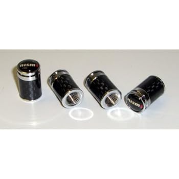 Amazon Com Nissan Nismo Carbon Fiber Valve Stem Caps Automotive