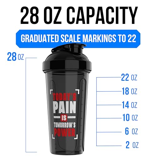 Image of VELOMIX -2 Pack- 28 oz Protein Shaker Bottles for Protein Mixes - 2x Wire Whisk | Leak Proof Shaker Cups for Protein Shakes | Protein Shaker Bottle Pack (Motivation Series)