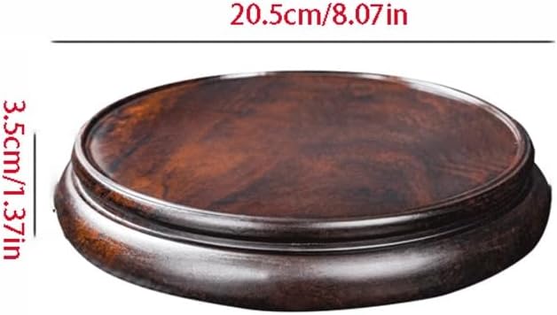 Bonsai Pedestal Vase Pedestal Stands Solid Wood Round Vase Base Bonsai Buddha Statue Teapot Incense Burner Potted Plant Ornaments Log Bracket Planter Stand Plant Holder
