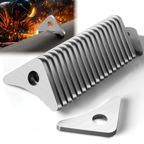 Image of 20 Pcs Weld on Tabs with 1 /2 inch Holes, Weld on Steel Gussets, Weld on Shock Mounts, 1 7 /8 inch Tall Triangle Steel Gussets for Welding- 1 /8 inch Thick