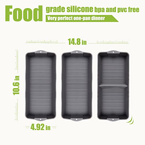 Zip Standing Nonstick Bakeware Set, 2023 New Large Size Cake Silicone Sheet Pan, Baking Pan Dividers, Suitable For Oven, Air Fryer To Simplify Cooking, Safe To Use And Easy To Clean. #TOP5