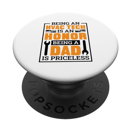 Hvac Tech Dad Design for Aircon Hvac Technician Father PopSockets Standard PopGrip