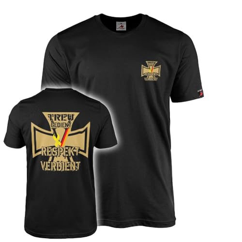 T-shirt solidarité inscription Treu Gedient Respekt Verdient taille S vêtement référence #45744