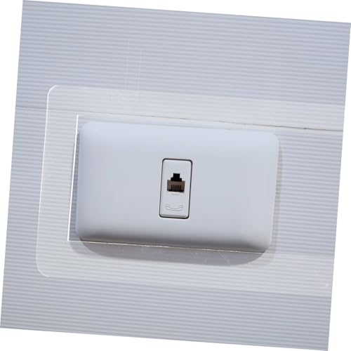 Cubierta decorativa para interruptor de luz marco acrílico autoadhesivo para enchufes 6