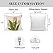 YOUR SMILE Pack of 2 Embroidered Decorative Throw Pillow Cover 18x18 Inch Farmhouse Floral Floor Pillowcase for Couch Living Room Sofa Bed,Pink Tulip