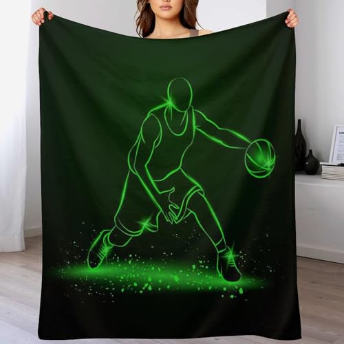 Couverture basket-ball plaid doudou lit sofa couverture peluche