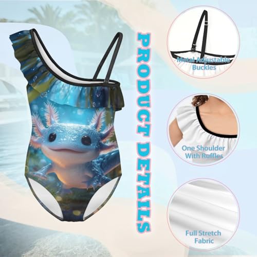 Image of Yzaoxia Girls Swimsuits One Piece Bathing Suit Sleeveless Gymnastics Swimwear for Kids 3-14Y
