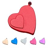 Heart Shaped Lighter, Love Lighters, 100 Languages 'I Love You' Micro Projection, Cool Electronic Lighter, Gas Refillable and Rechargeable (red)