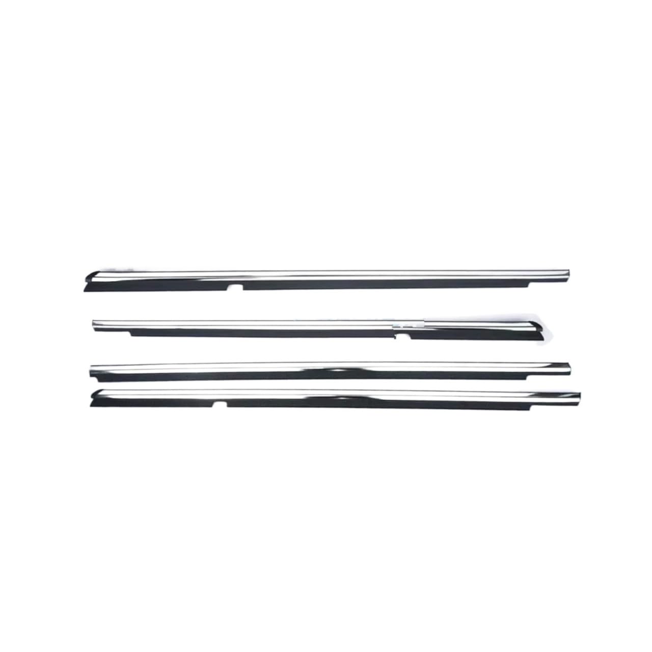 for Lancer for CY for CX Window Weatherstrip for Fortis for Evo Rubber Laminate 5727A005 4 X Outside Glass Car Door Seal Protector(Out Chrome)
