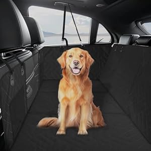 MIROZO Dog Seat Cover,Back Seat Extender for Dogs,600D Heavy Durable Dog Seat Cover Pet seat Cover for Car Pet Backseat Protector,Large Space Travel Bed with 3-Fold Bottom for Full Size SUV Truck