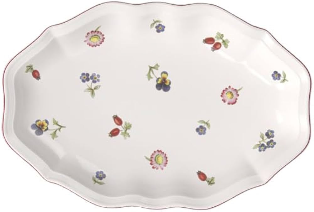 Villeroy & Boch 花柄皿 Amazon.com | Villeroy & Boch Petite Fleur Pickle Dish/Gravy Stand