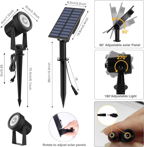 NATPOW Solar Spotlights Outdoor - Image 4