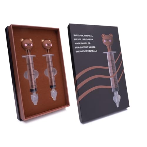 Jeringas Lavado Nasal Bebé - 2 Jeringas con Adaptador de Silicona Suave y Diseño Ergonómico - Irrigador Nasal Infantil Sin BPA, Seguro y Fácil de Usar para la Salud de tu Bebé