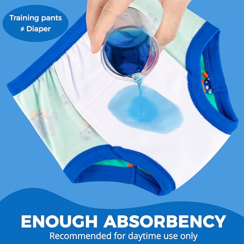 Image of BIG ELEPHANT Toddler Training Pants, Soft Cotton Absorbent Training Underwear for Baby Boys & Girls