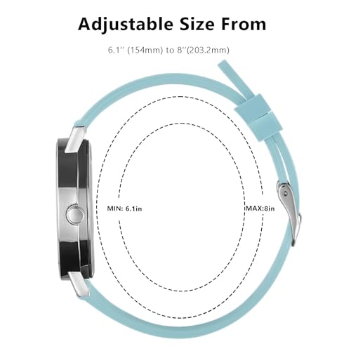 Image of Watch with Second Hand Nursing for Women, Analog Watches for Nurses, 12 /24 Hour Military Time, Easy Read Dial, Colorful Silicone Band