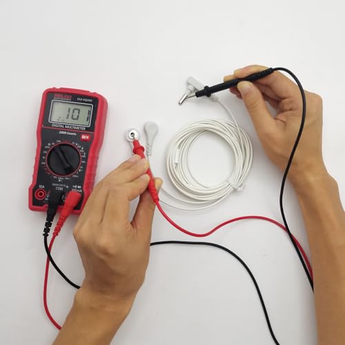 Image of 2Pcs Grounding Cords, Replacement Grounding Cable Accessories for Grounding Sheets Grounding Mat (Grounding Cords with 2 Plug Port)