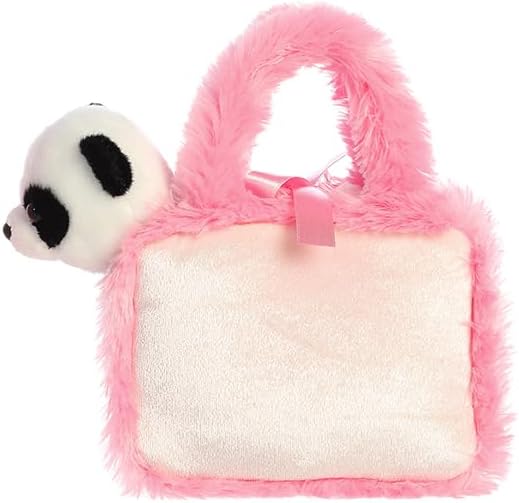 Aurora® Fashionable Fancy Pals™ Zoo Collection Stuffed Animal - Plush with Stylish Purse for Dress Up Fun - Perfect for Kids 3+ Years, Costumes, and Birthdays - Panda 7 Inches - Image 4