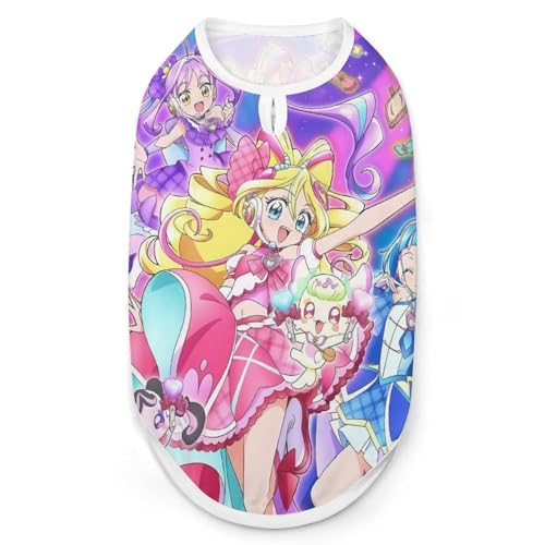 ペット服キミとアイドルプリキュア♪ ペット ベスト 犬服 小型犬用 夏用 通気性 快適 快適 伸縮性 M