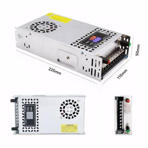 Adjustable Power Supply DC 0-12V 0-50A 600W with LED Display 12V Power Supply Variable AC to DC Converter 110V to 12V Designed for LED Light Car Stereo Electronics (12V-50A-600W, DC12V)2