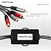 SIUNIMAS Pro RCA 2 Channels Ground Loop Isolator Hotswap Design with Nylon Braided Cord Car and Home Theater Using Noise Filter with Durable ABS Box (SIM-2CH-RCA01A)