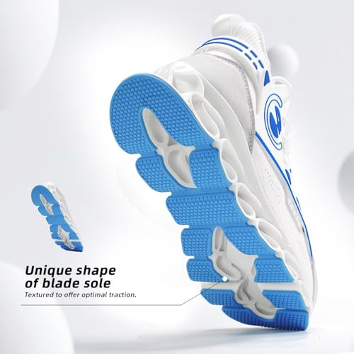 Image of Men's Running Shoes Fashion Sneakers Breathable Blade Non Slip Walking Shoes Gym Sport Trainer Athletic