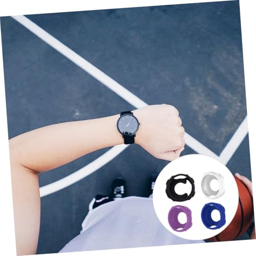 Protector silicona para Forerunner carcasa ligera compatible con reloj inteligente pack 4 piezas 7