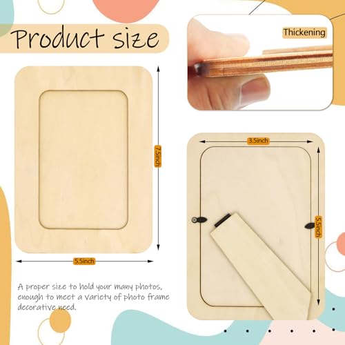 RYKOMO 30-Pack Unfinished Wood Picture Frames for Crafts #TOP17