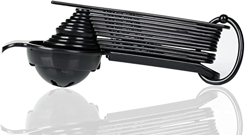 Dotinghux Measuring Spoons, Plastic Measuring Spoons Set With Egg Separator 12-Piece,Black #TOP7