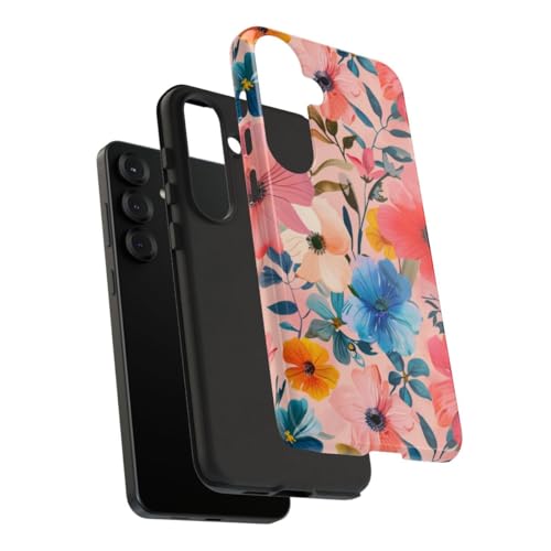 Coque résistante Samsung S25 Plus motif floral rigide Premium