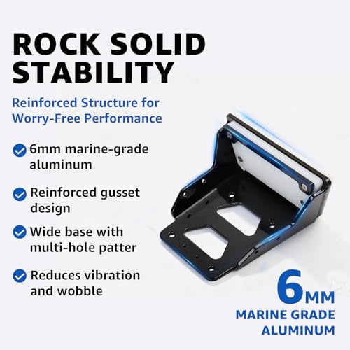 Support moteur pour kayak HKTE amovible avec fixations robustes