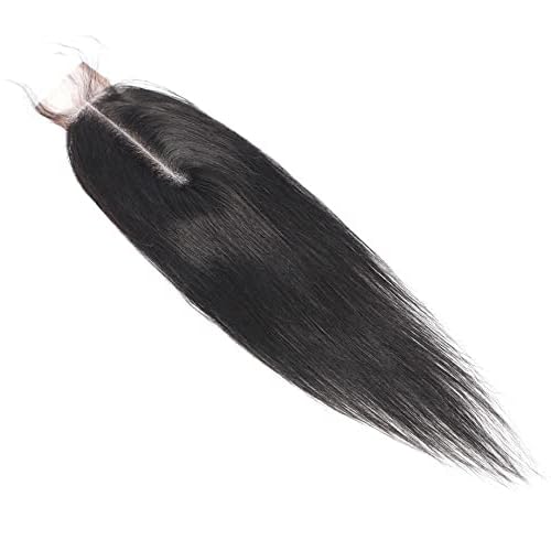 2x6 Closure Human Hair Straight Lace Closure Only Transparen Lace Brazilian Hair Closure 100% Unprocessed Brazilian Closure Free Part Closure With Baby Hair 14 Inch - Image 3